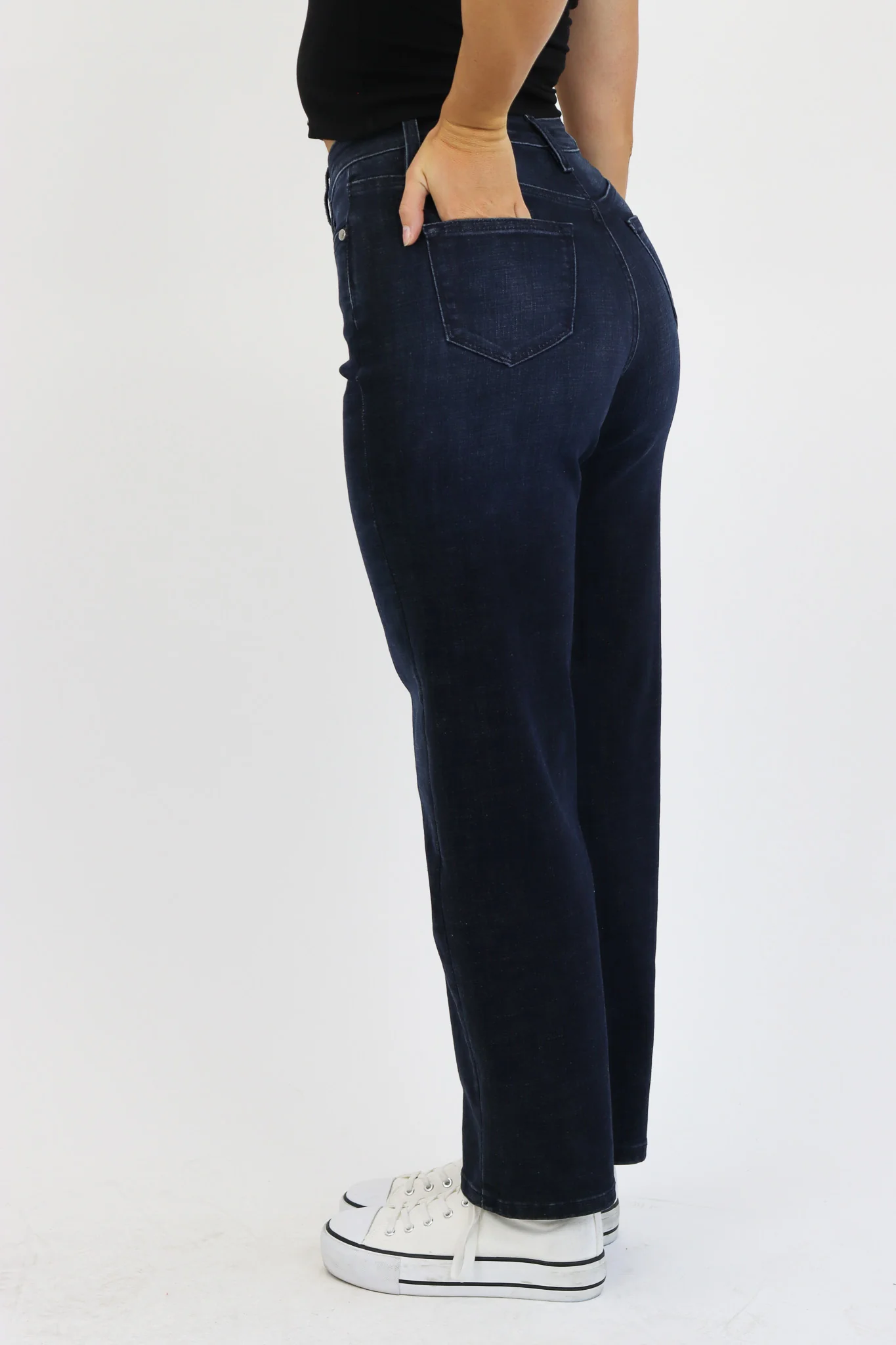 AJ OG Tummy Control Boyfriend/Wide Leg Jean *Final Sale* - Image 3