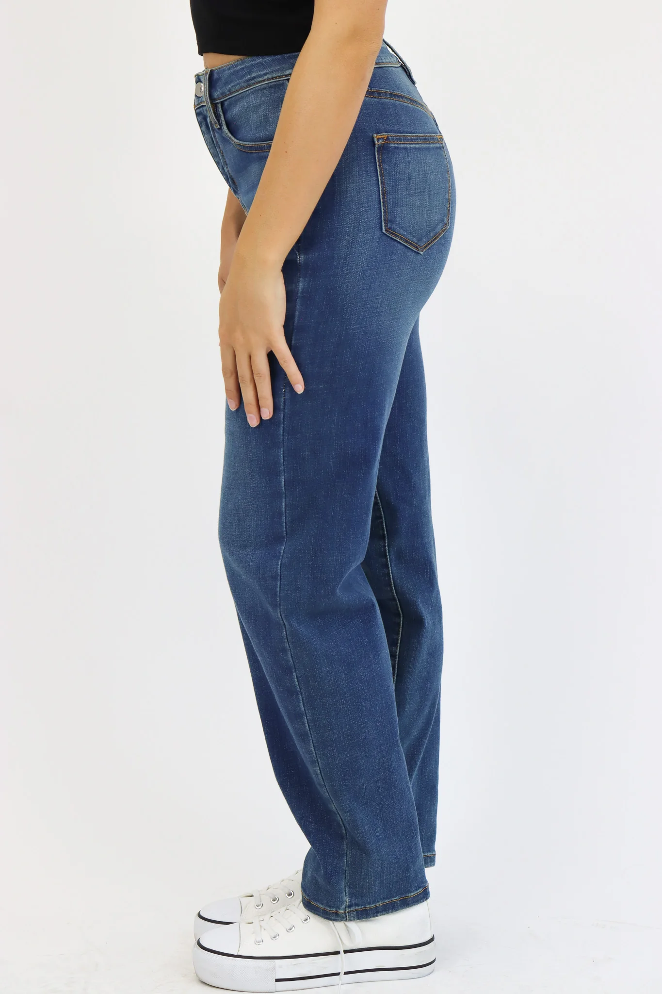 AJ OG Tummy Control Boyfriend/Wide Leg Jean *Final Sale* - Image 4