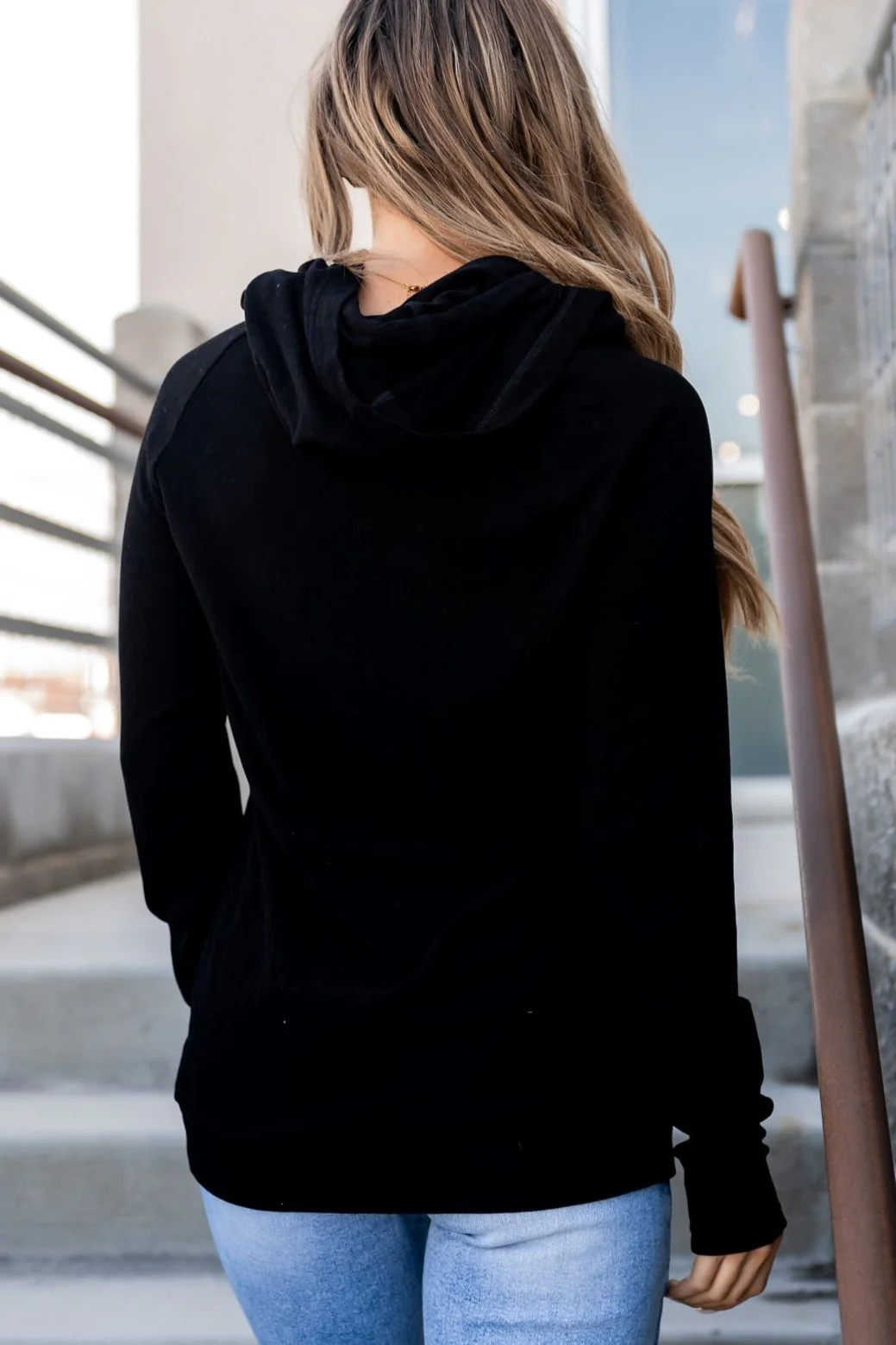 Ampersand Poppy Seed Double Hood Performance Fleece Sweater - Image 5
