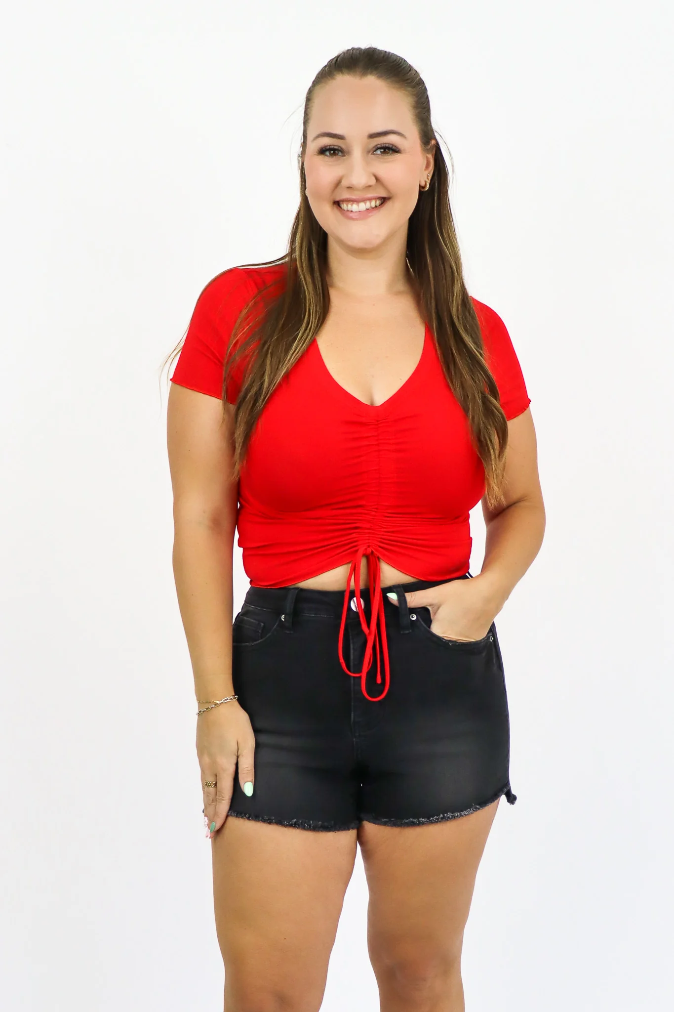 Cinched Front Top