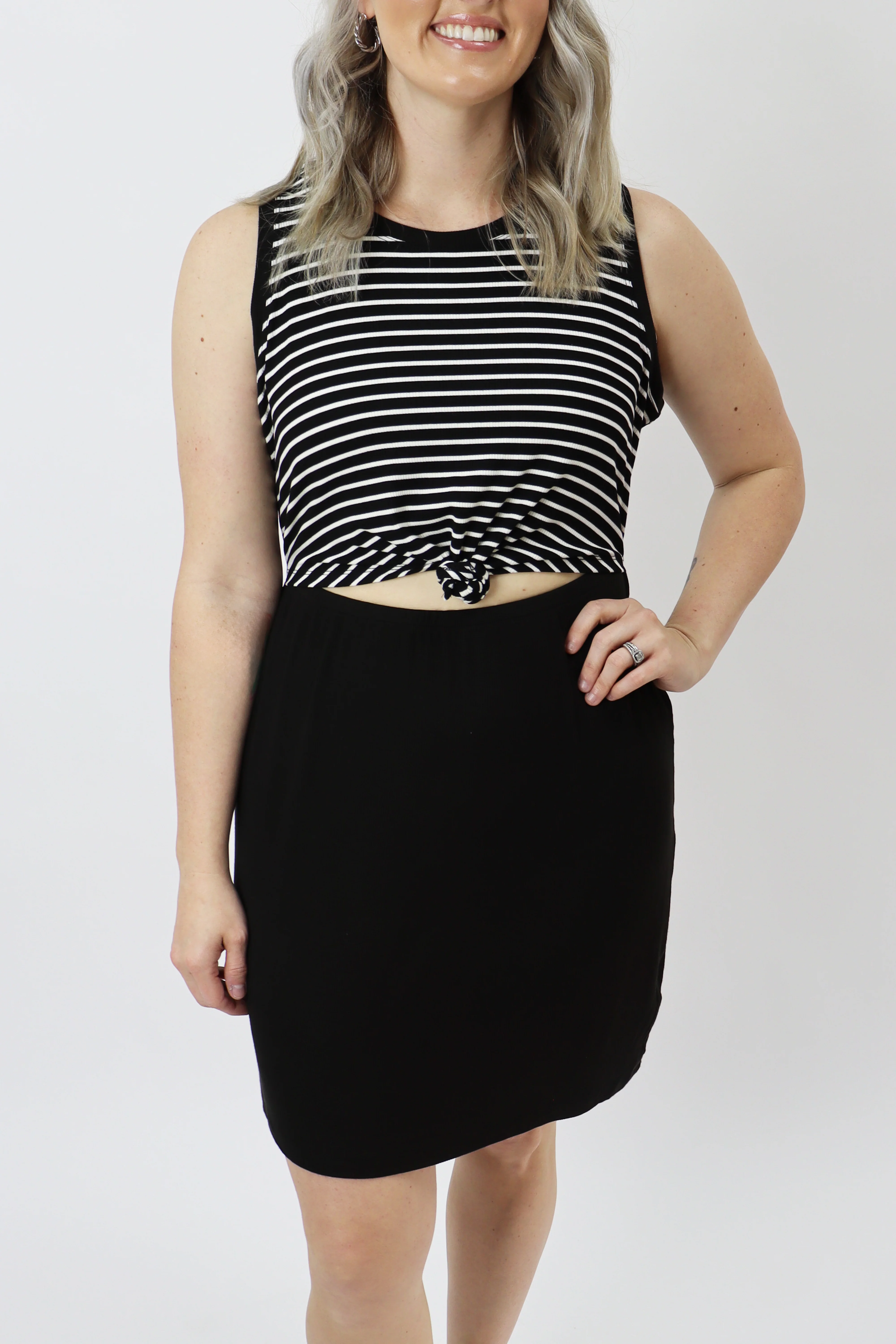 Cut Out Front Tie Dress - Image 3