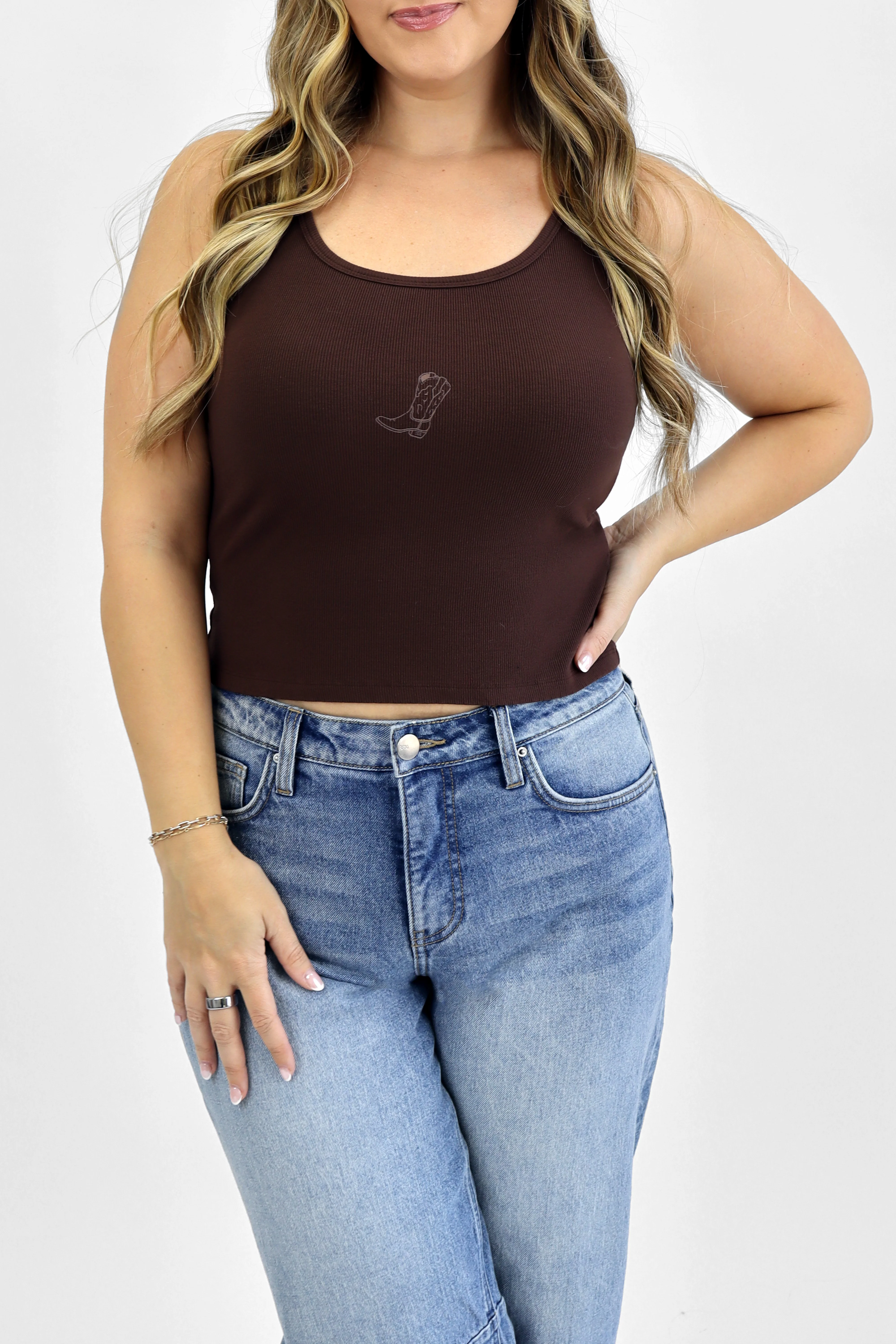 Graphic Micro Ribbed Tank - Image 18