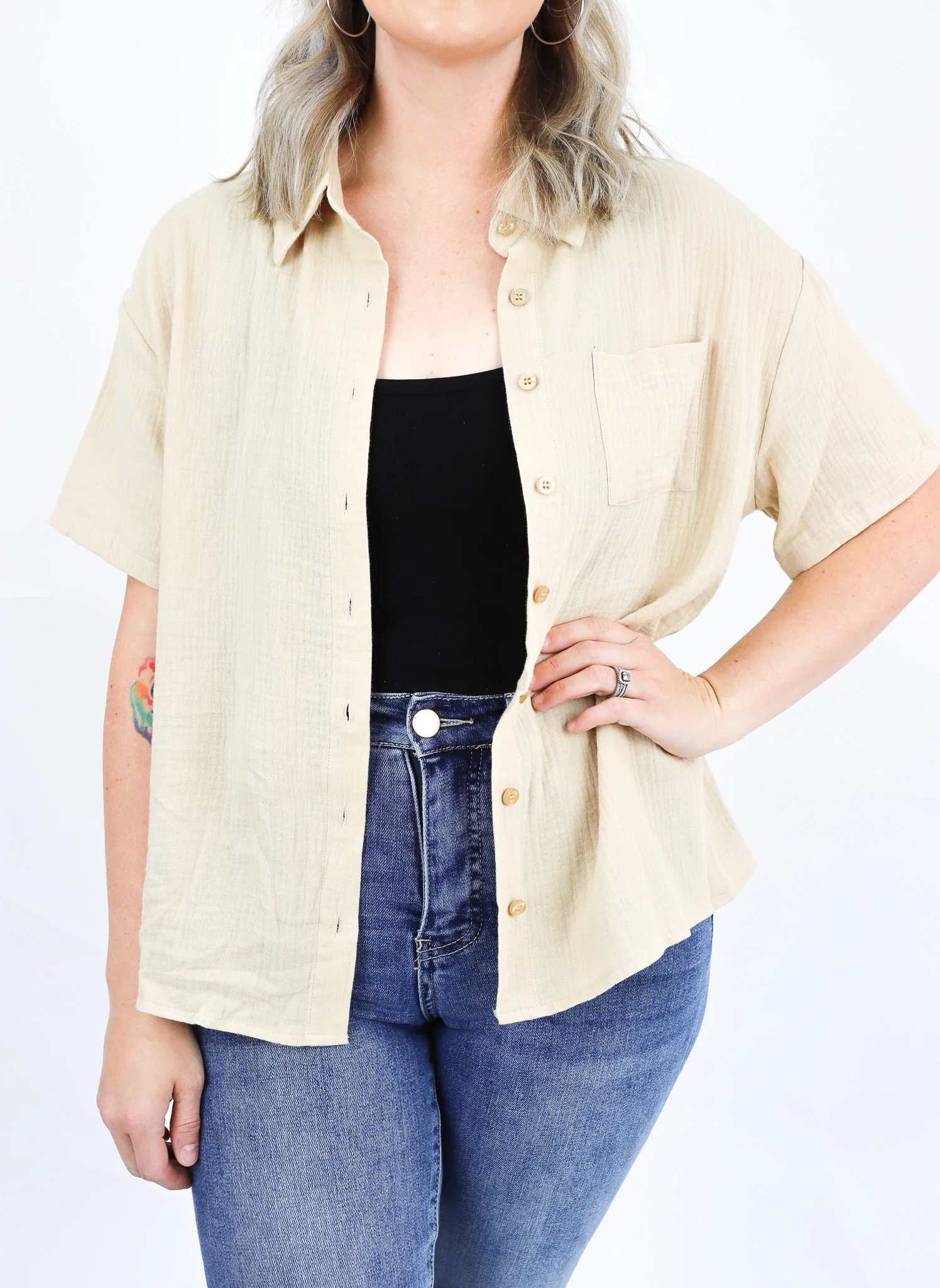 Vacay Linen Top - Image 3