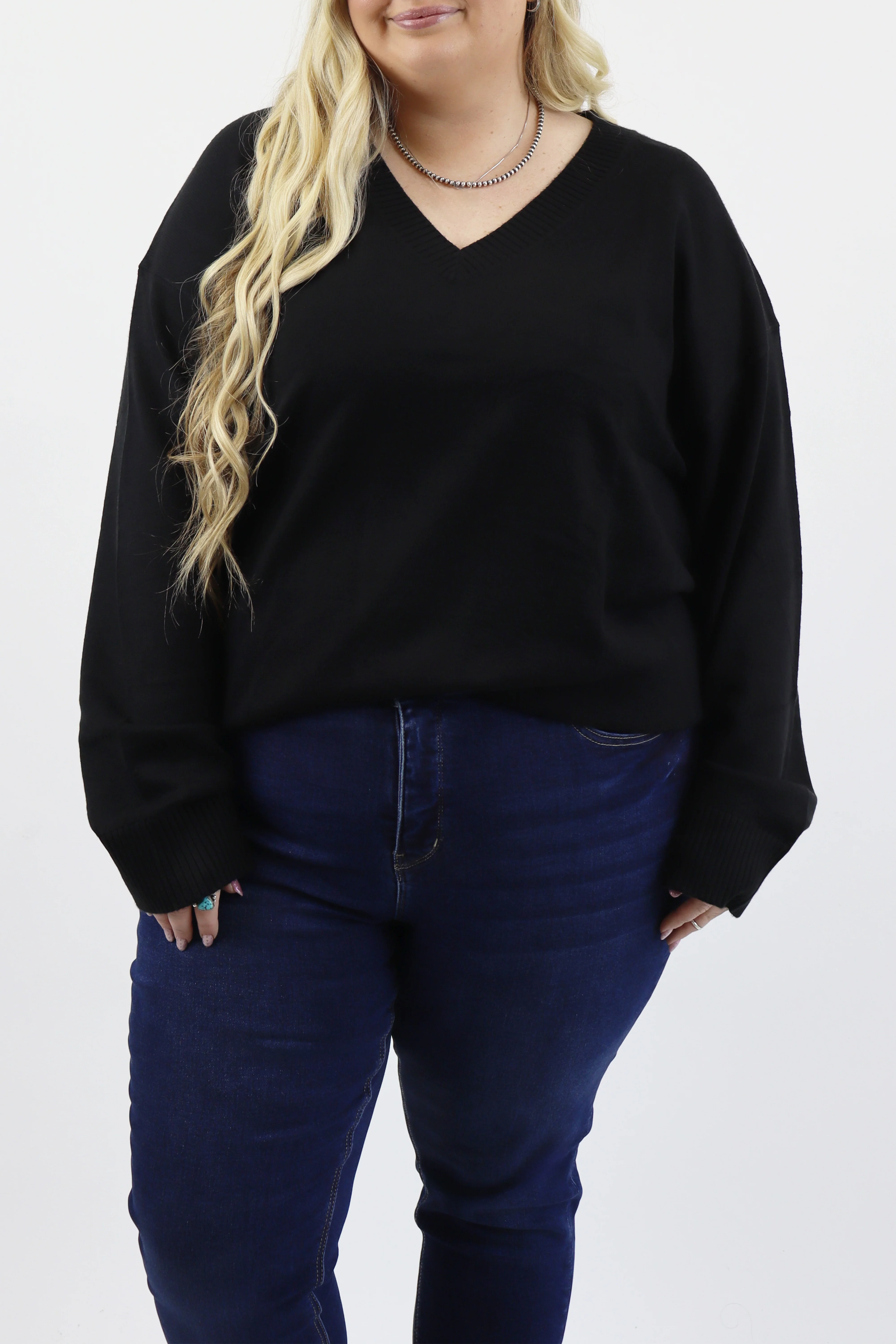 Oversized V Neck Sweater - Image 6
