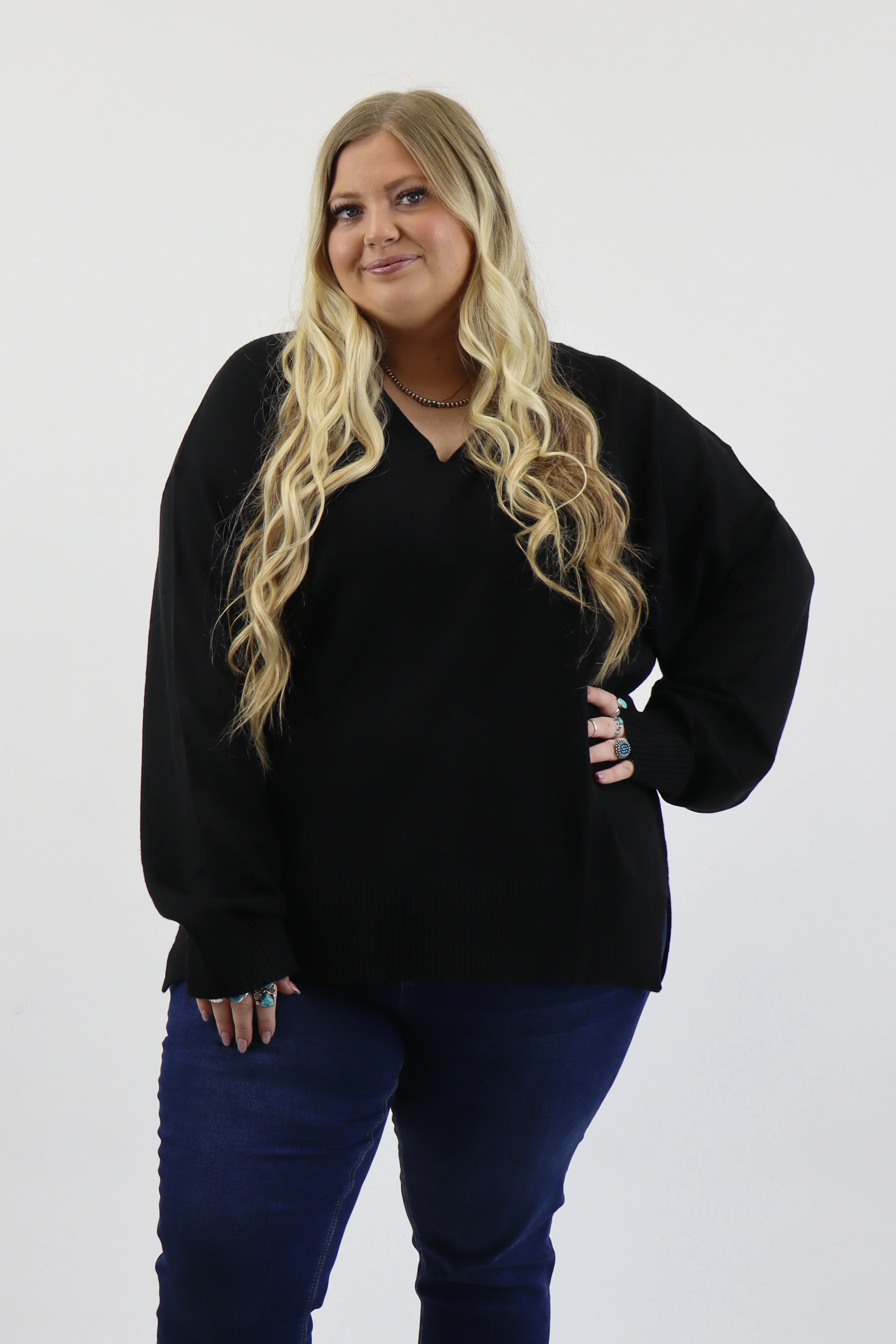 Oversized V Neck Sweater - Image 7