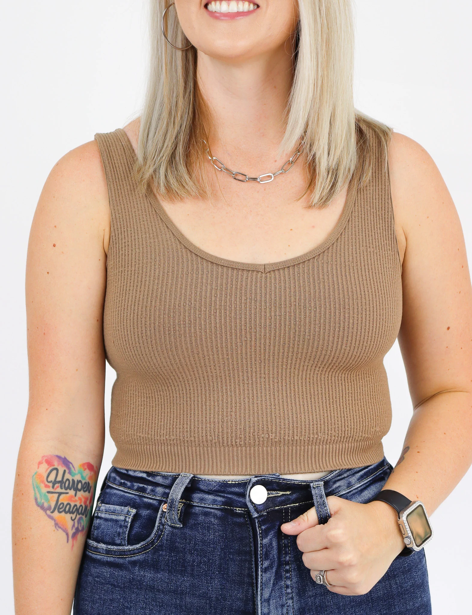 The Essential Crop | Revived Tank Top Bralette - Final Sale - Image 4