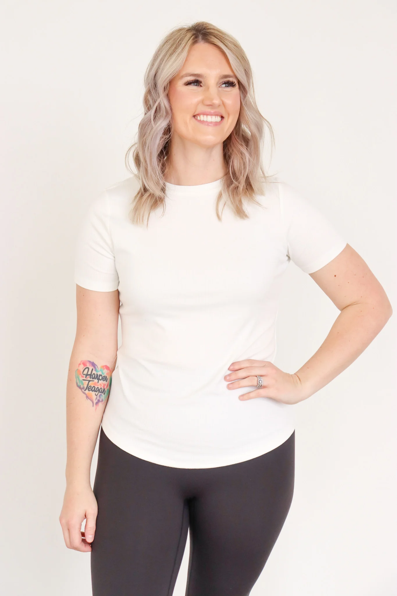 The Ribbed Basic Crewneck Tee - Image 11
