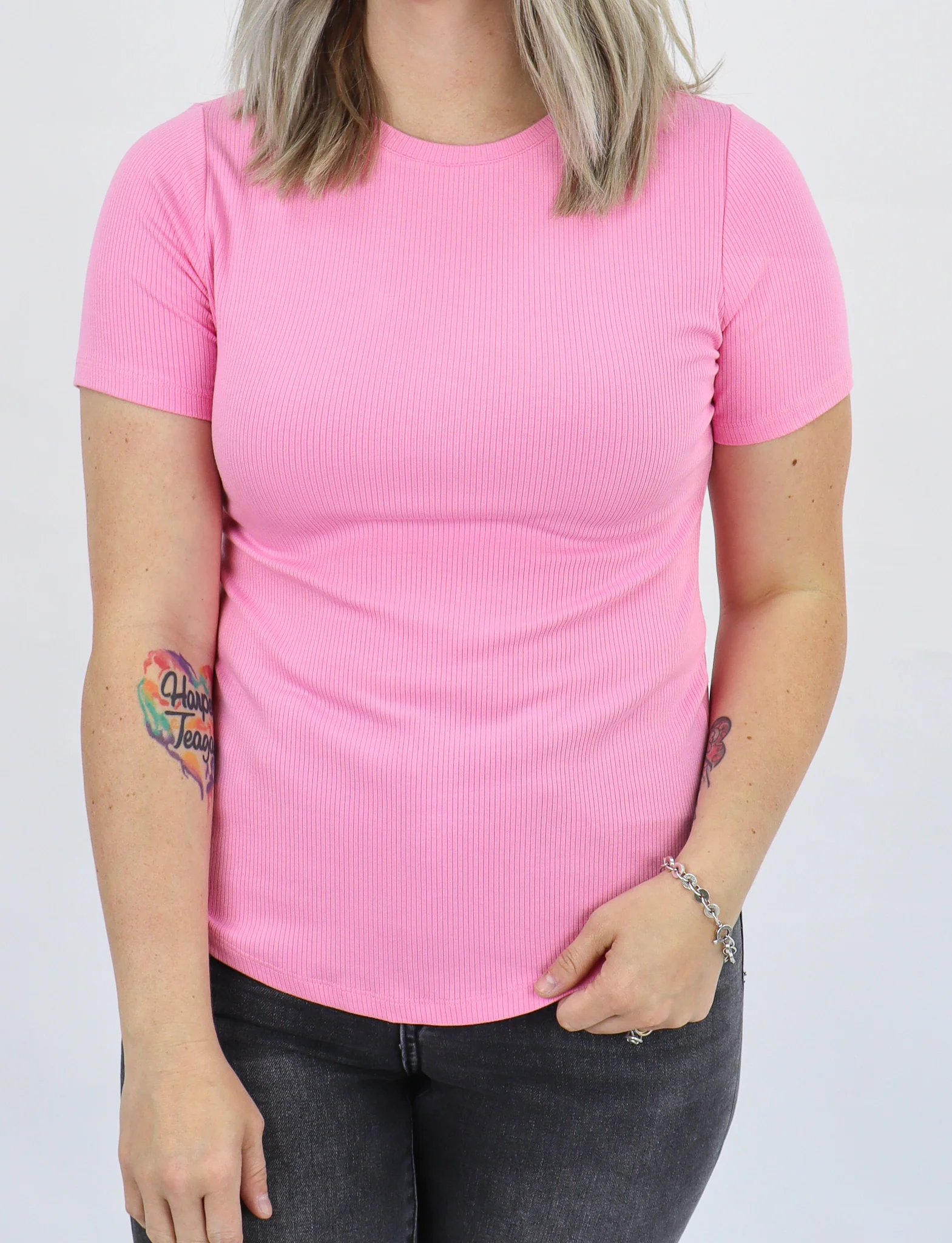 The Ribbed Basic Crewneck Tee - Image 6