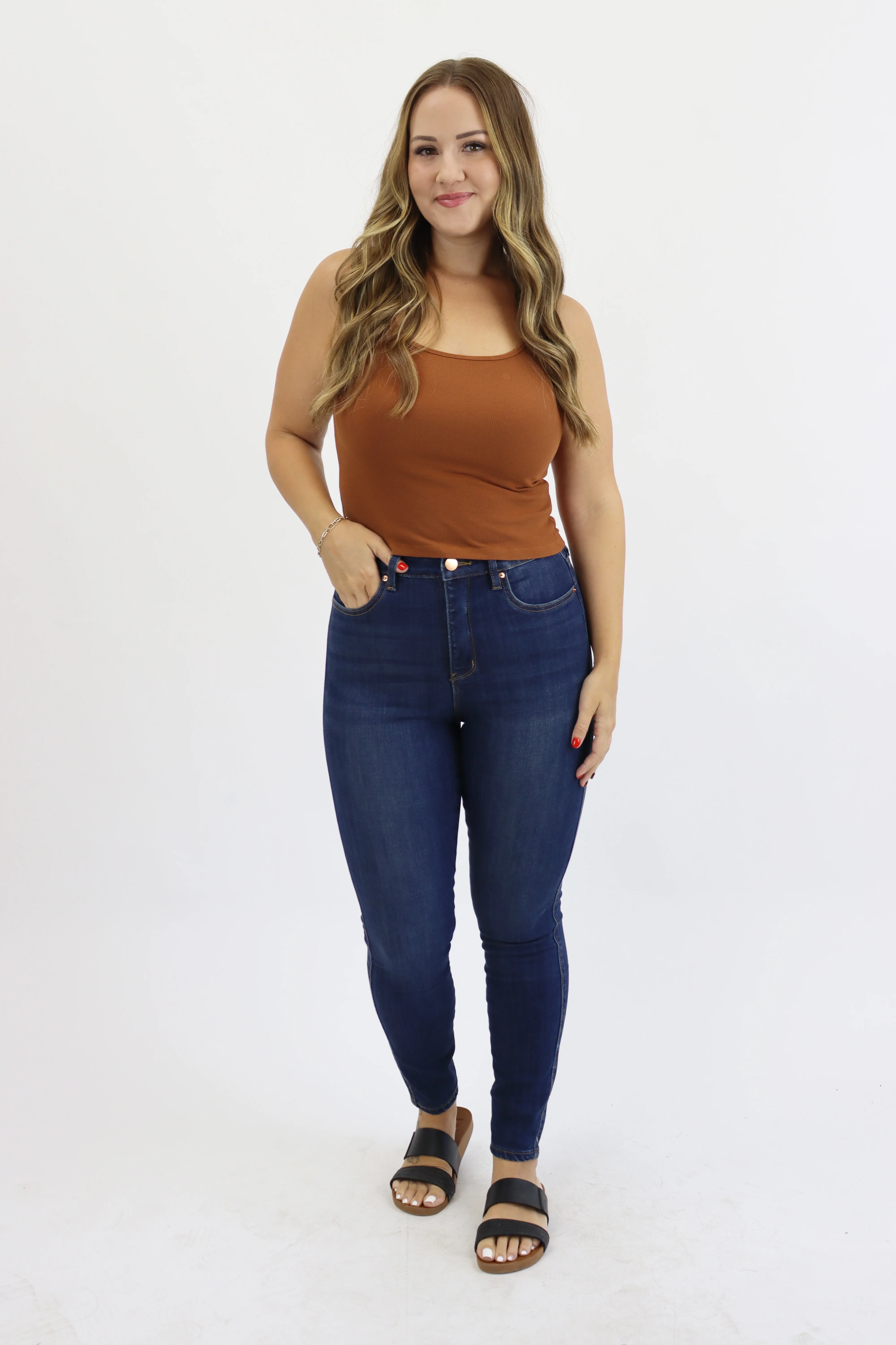 Skinny Jeans - Dark Wash Tint - Final Sale - Image 6