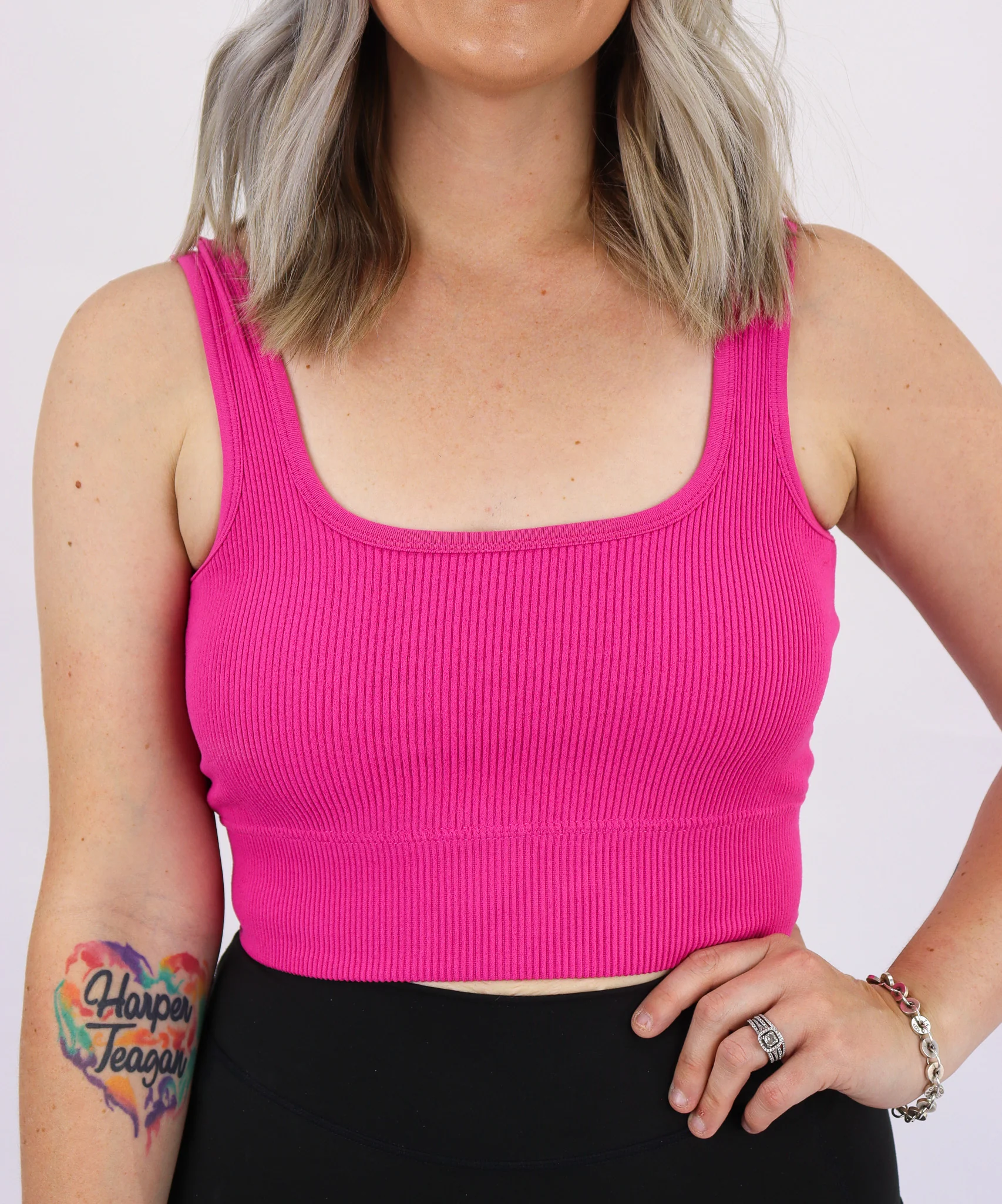 The Essential Crop | Padded Squareneck Bralette - Final Sale - Image 4