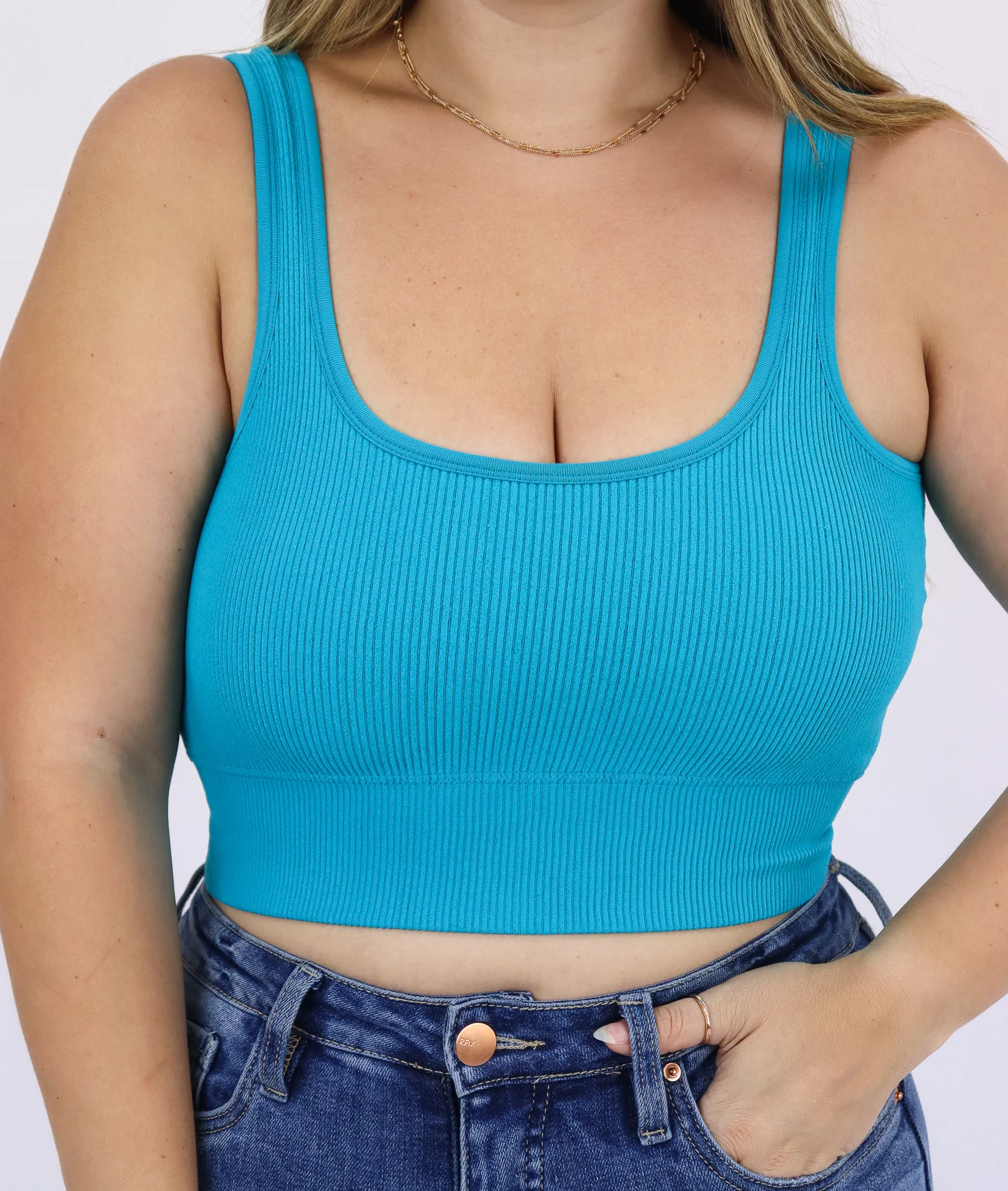 The Essential Crop | Padded Squareneck Bralette - Final Sale - Image 6