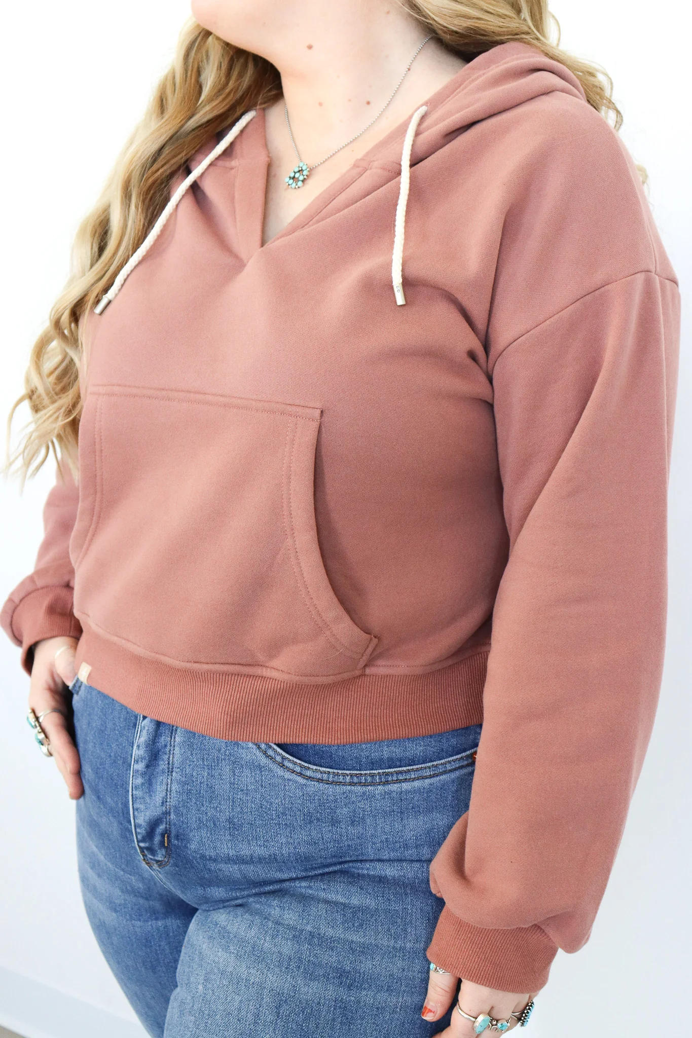 The Weekender V-Neck Hoodie - Final Sale - Image 6