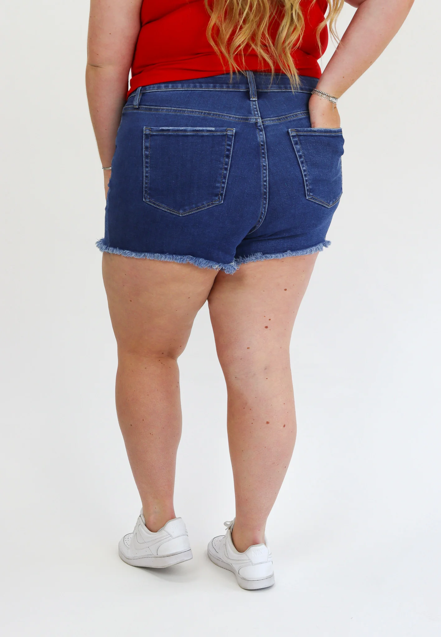 Tummy Control Denim Shorties by Alexander Jane *FINAL SALE* - Image 4