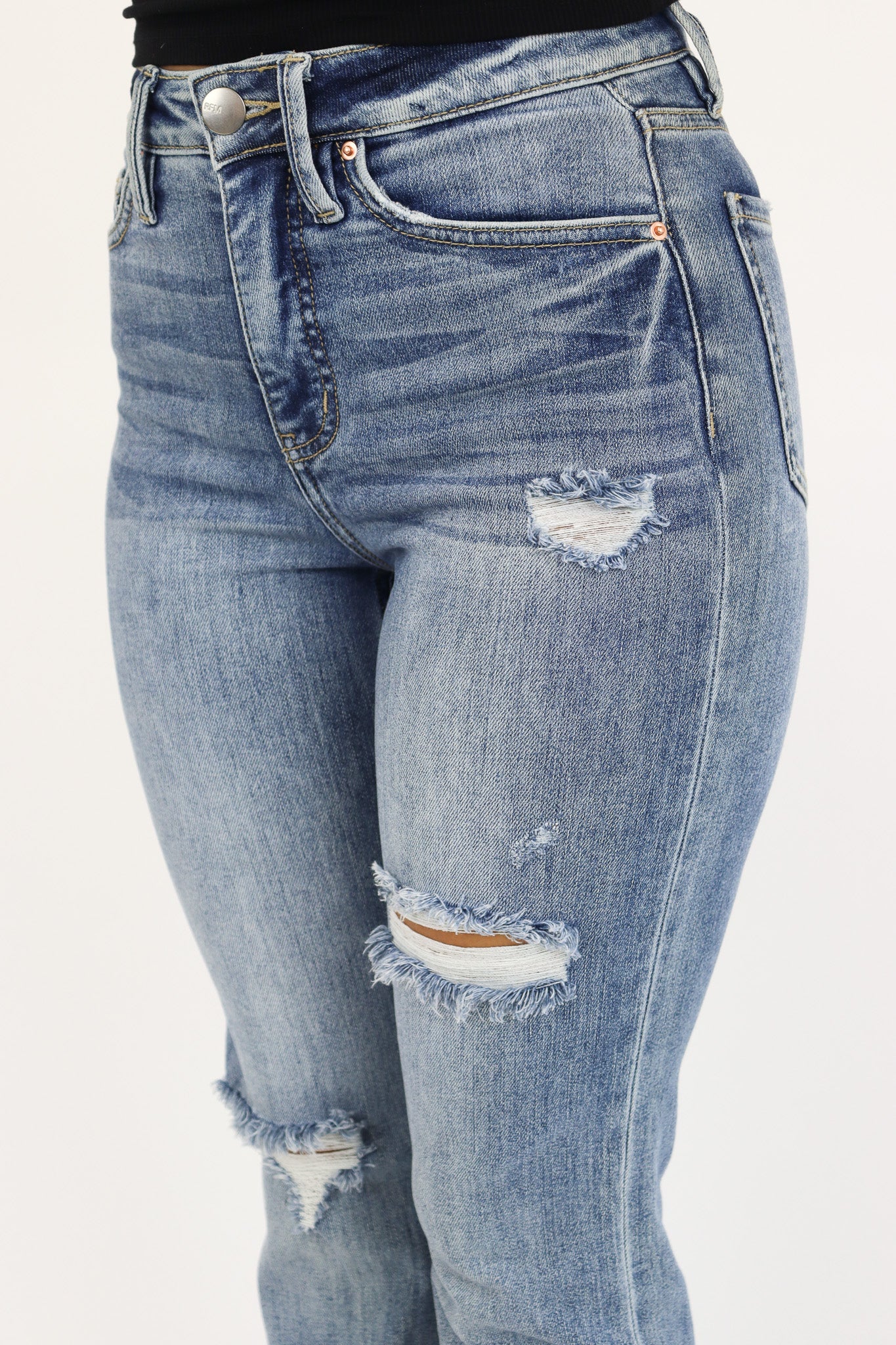 Tummy Control Flare Jeans by RFM - Image 3