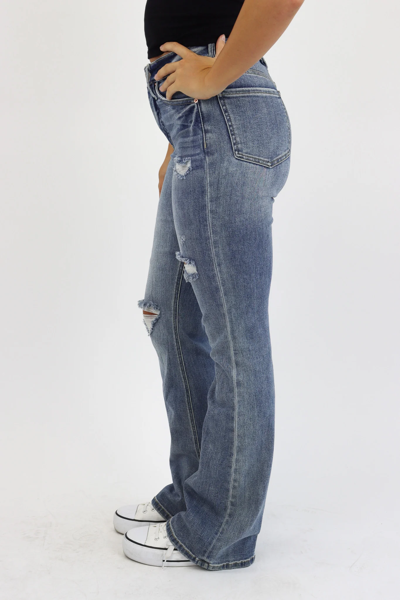 Tummy Control Flare Jeans by RFM - Image 4