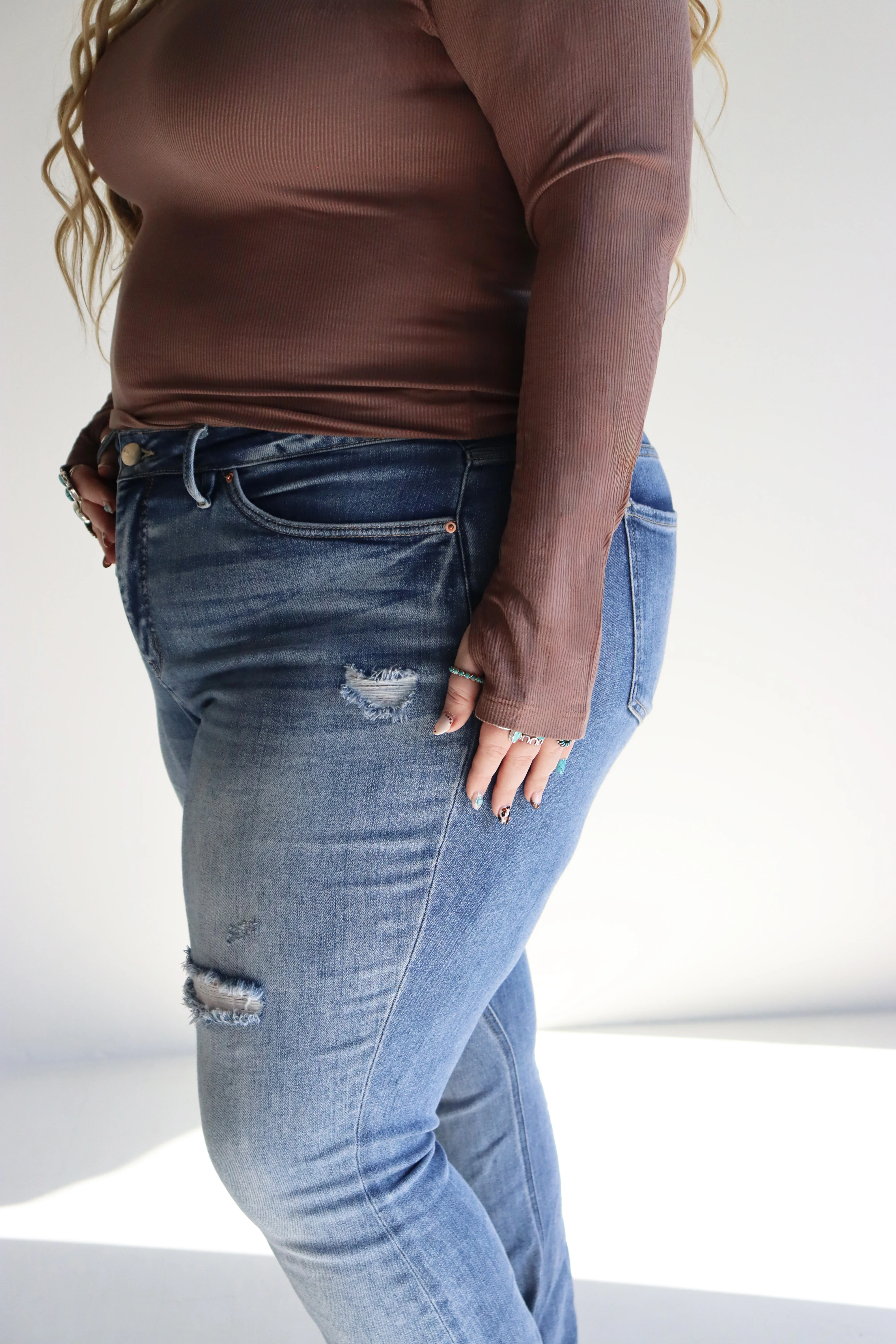 Tummy Control Flare Jeans by RFM - Image 6