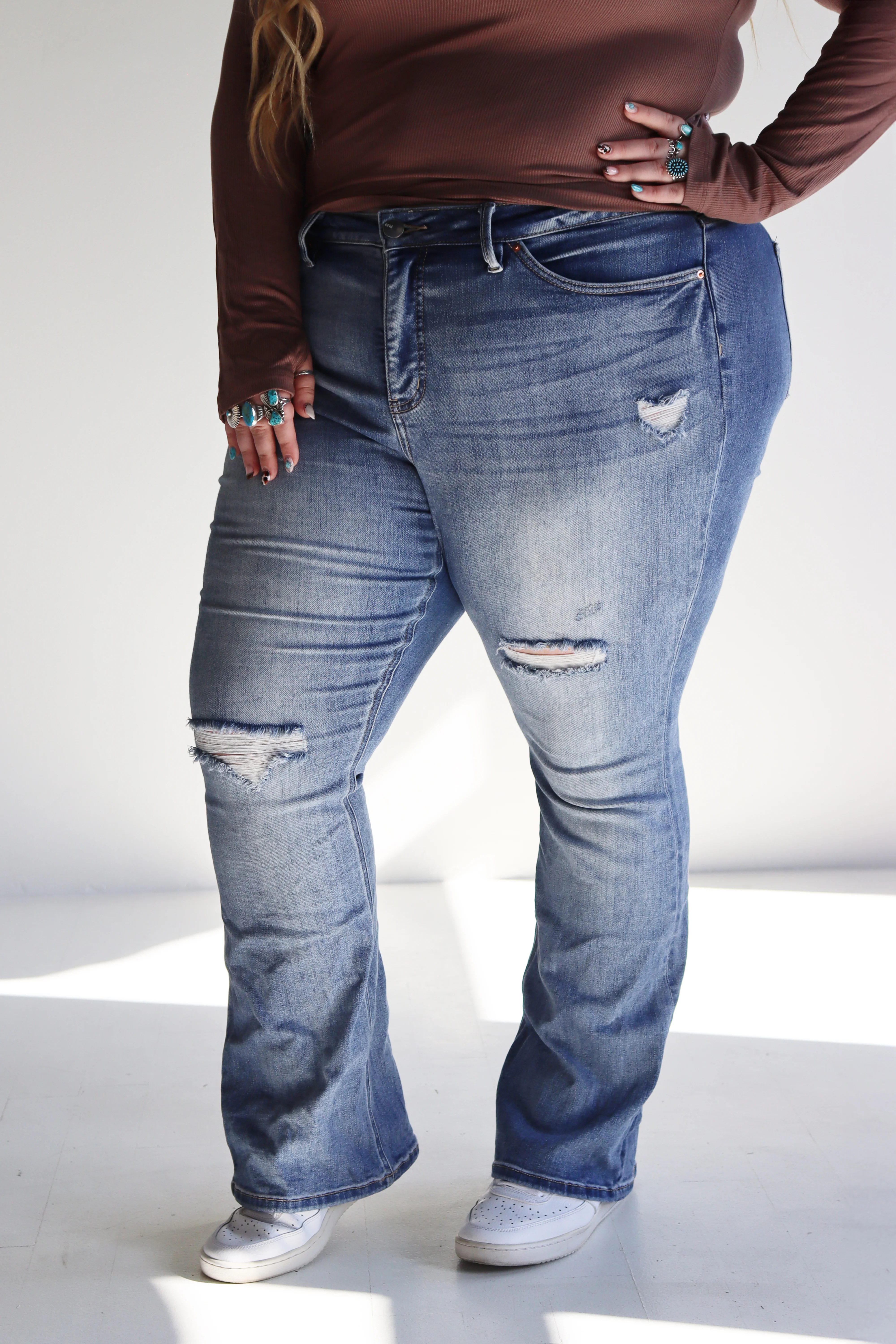Tummy Control Flare Jeans by RFM - Image 7