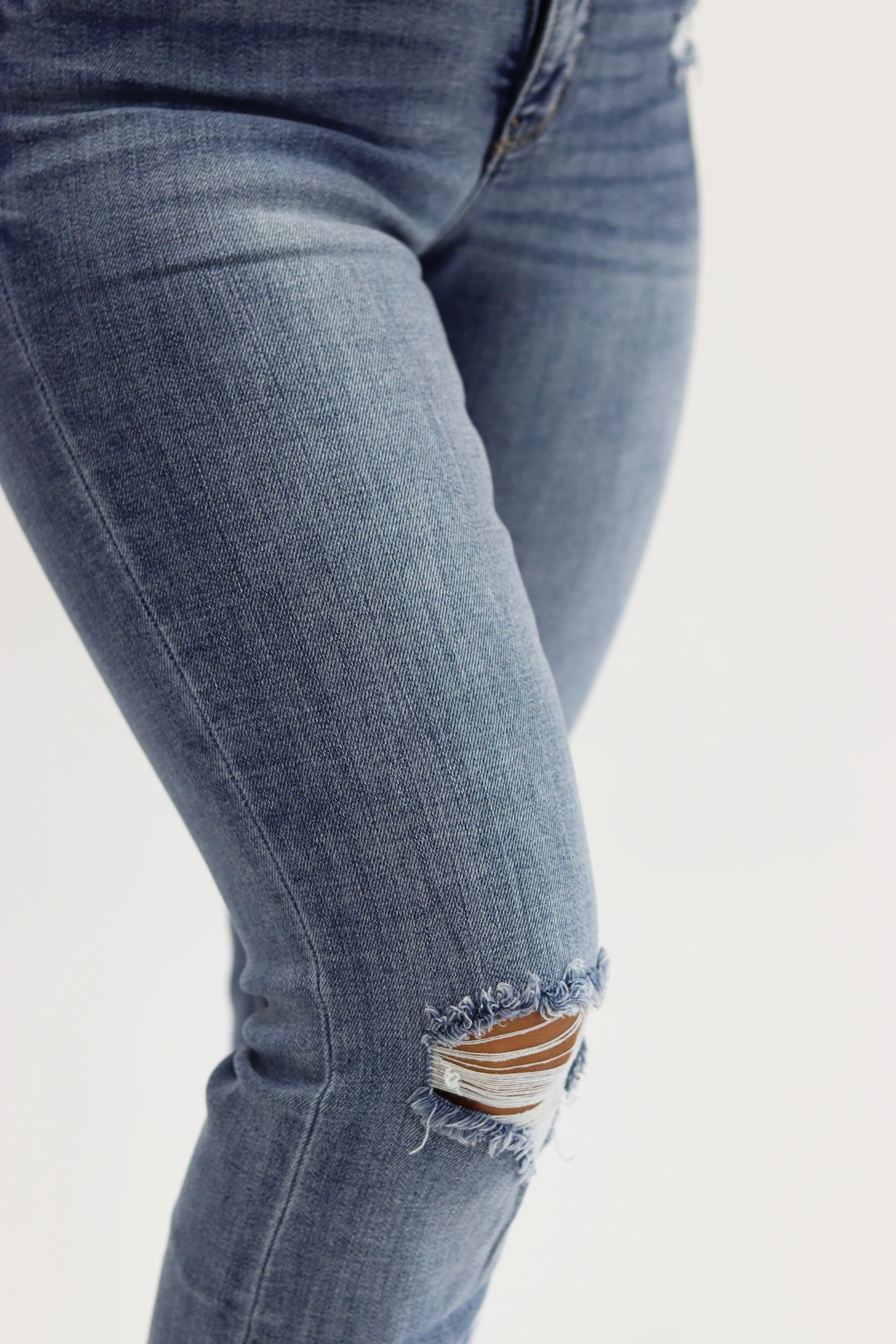 Bootcut Jeans - Medium Distressed - Image 5