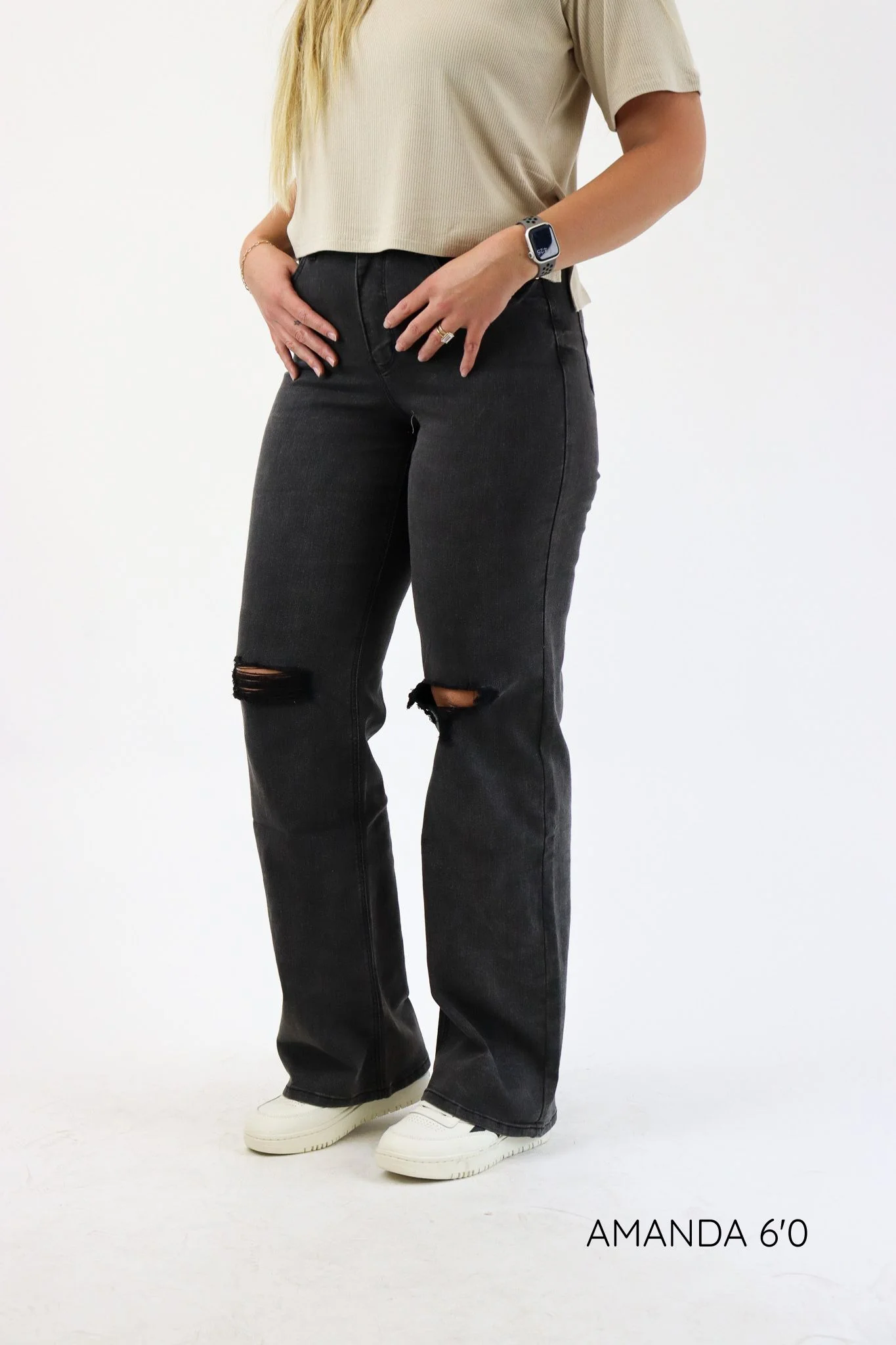 Tummy Control Wide Leg Jeans - Image 6