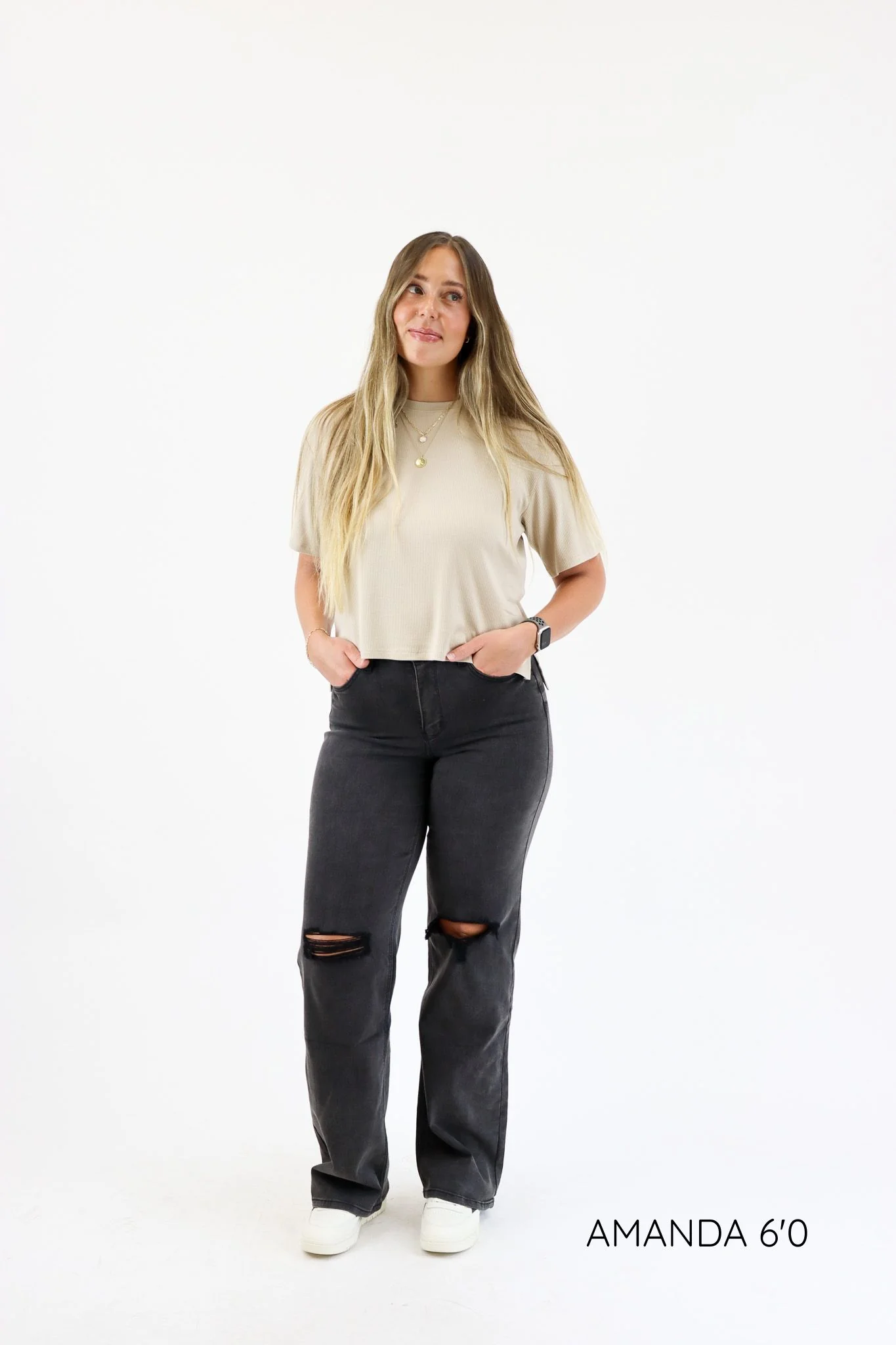 Tummy Control Wide Leg Jeans - Image 7