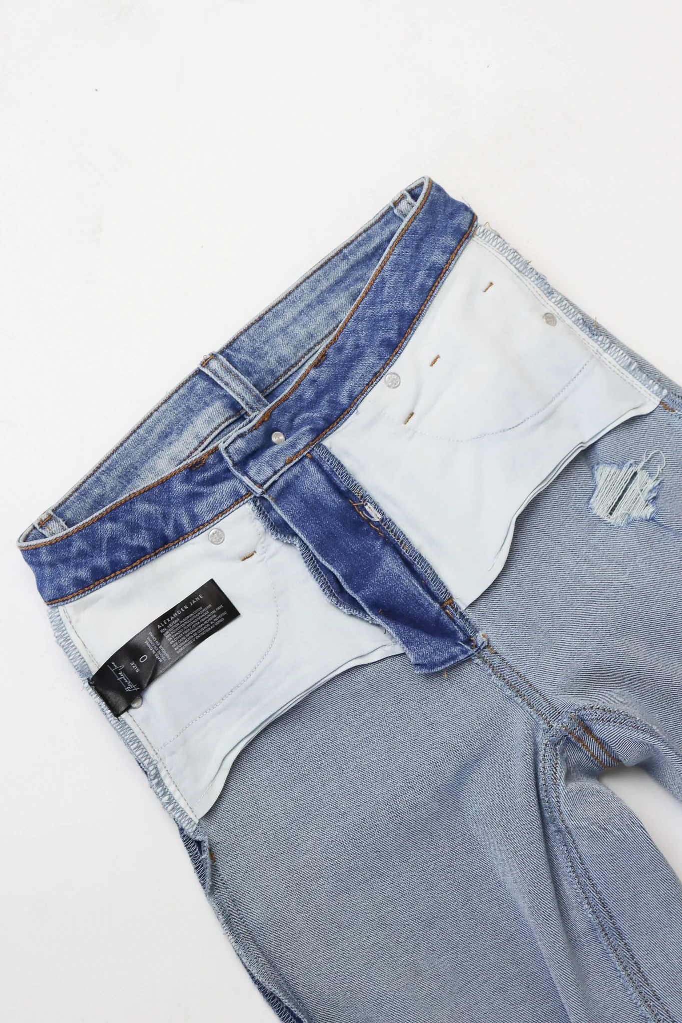 Wide Leg Jeans - Medium Tint Buttonfly - Image 6